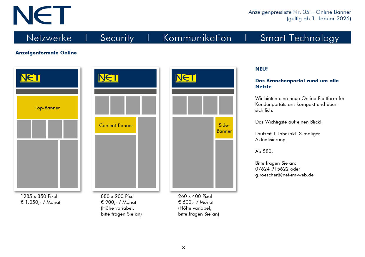 Mediadaten NET 2024 online